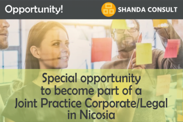 Special Opportunity to Enter a Joint Practice Corporate/Legal in Nicosia