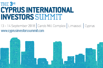 3rd Cyprus International Investors Summit on 13-14 September, 2018