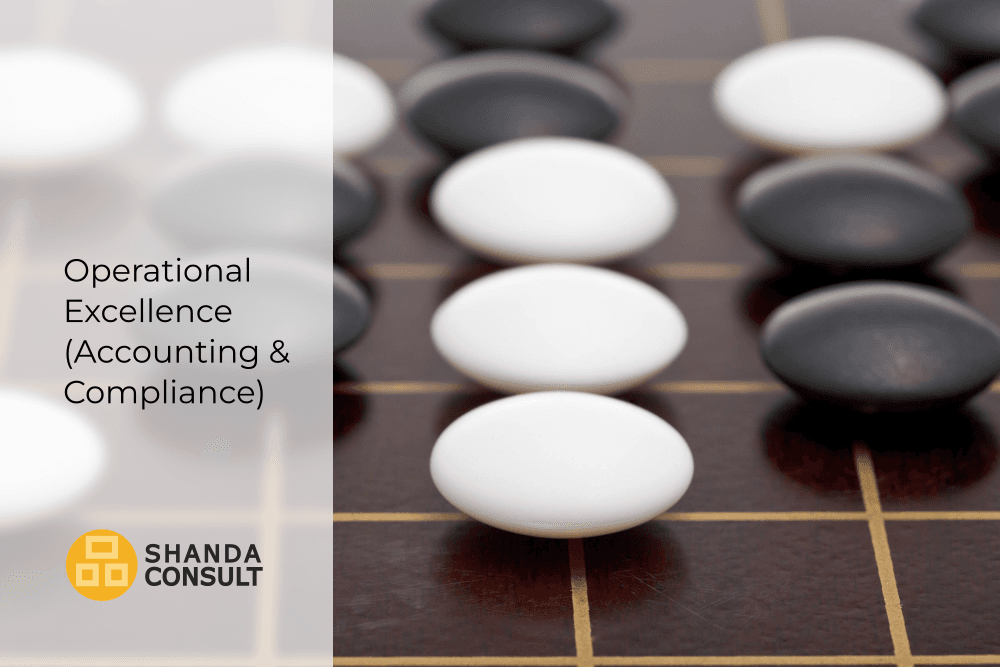 Organized rows of Go stones on a grid board representing accounting precision, VAT compliance, and operational excellence in Cyprus.